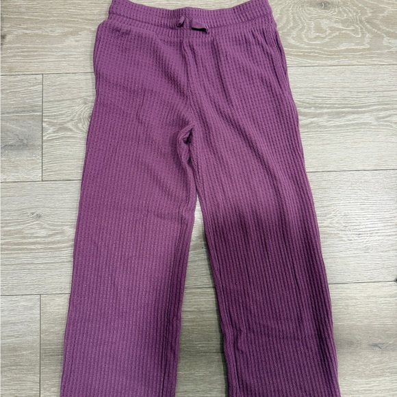 Purple Ribbed Knit Lounge Set - Picture 2 of 3